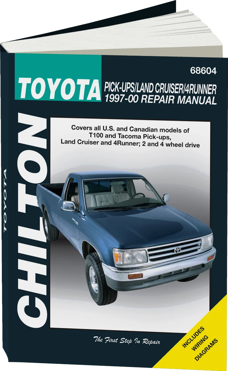 Toyota Pick-up, T100, Tacoma, Land Cruiser & 4Runner for (1997-00) Chilton Repair Manual (USA)