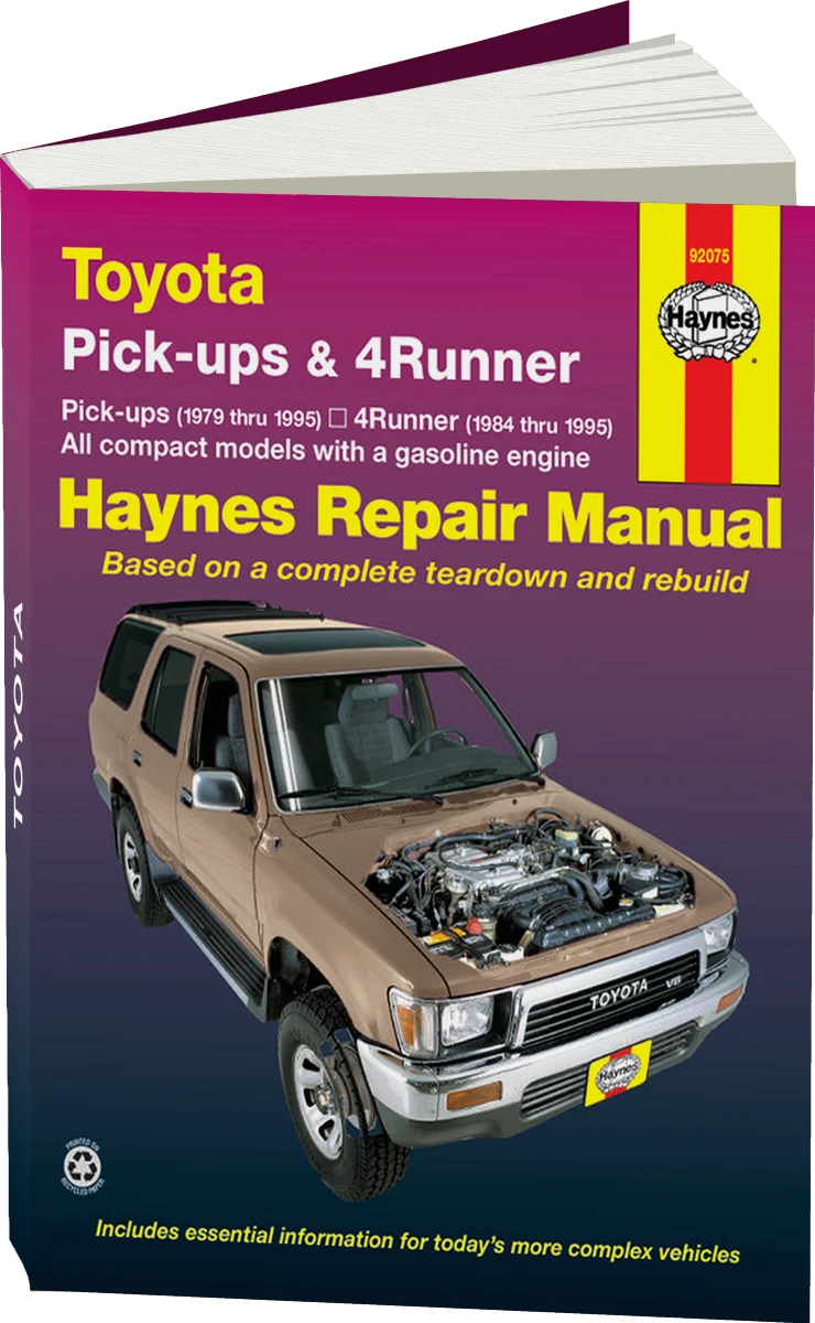 Toyota pick-ups (1979-1995), 4Runner (1984-1995) & SR5 Pick-up (1979-1995) Haynes Repair Manual (USA)