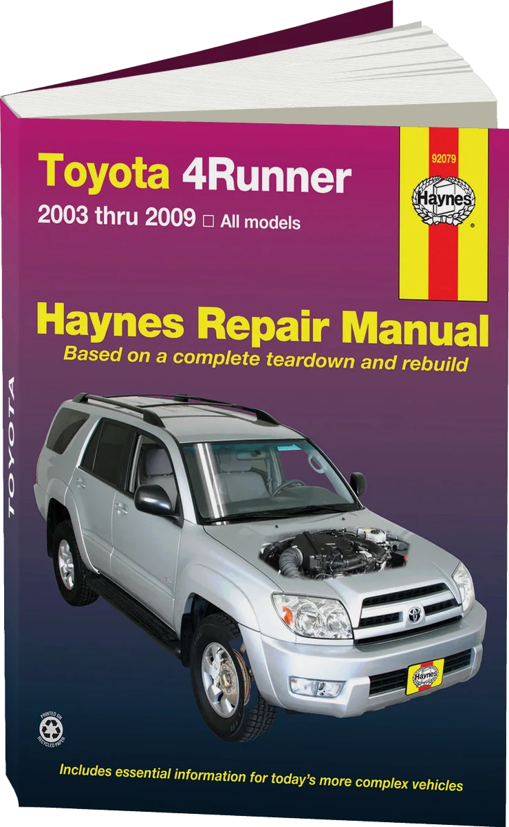 Toyota pick-ups (79-95), 4Runner (84-95) & SR5 Pick-up (79-95) Haynes Repair Manual