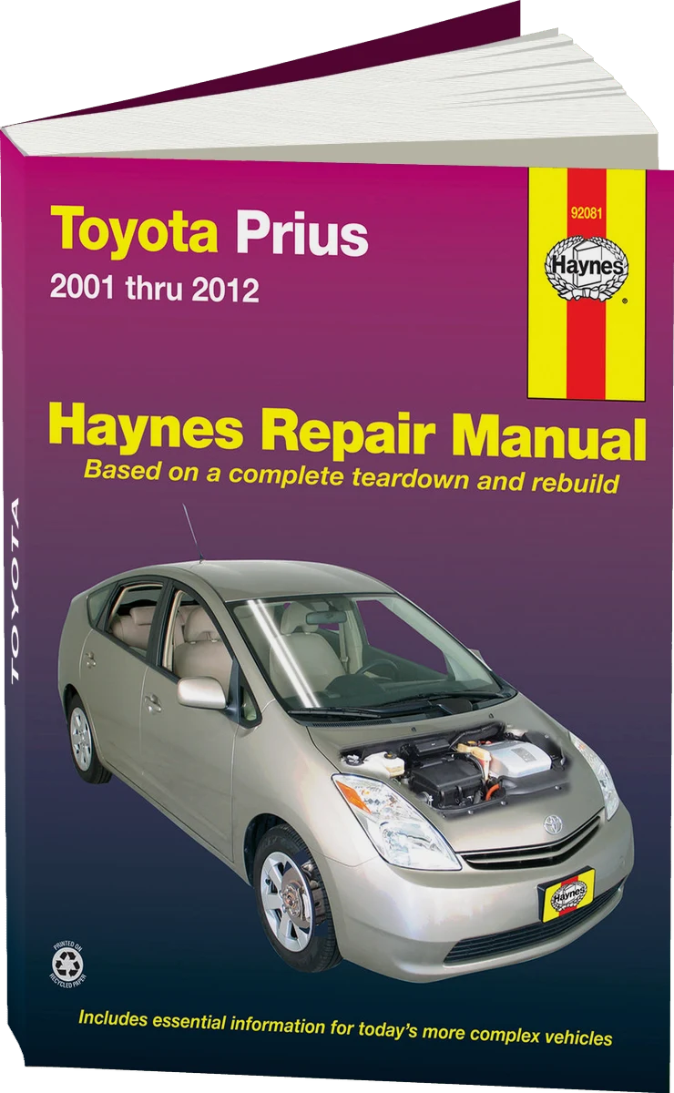 Toyota Prius (2001-2012) Haynes Repair Manual (USA)
