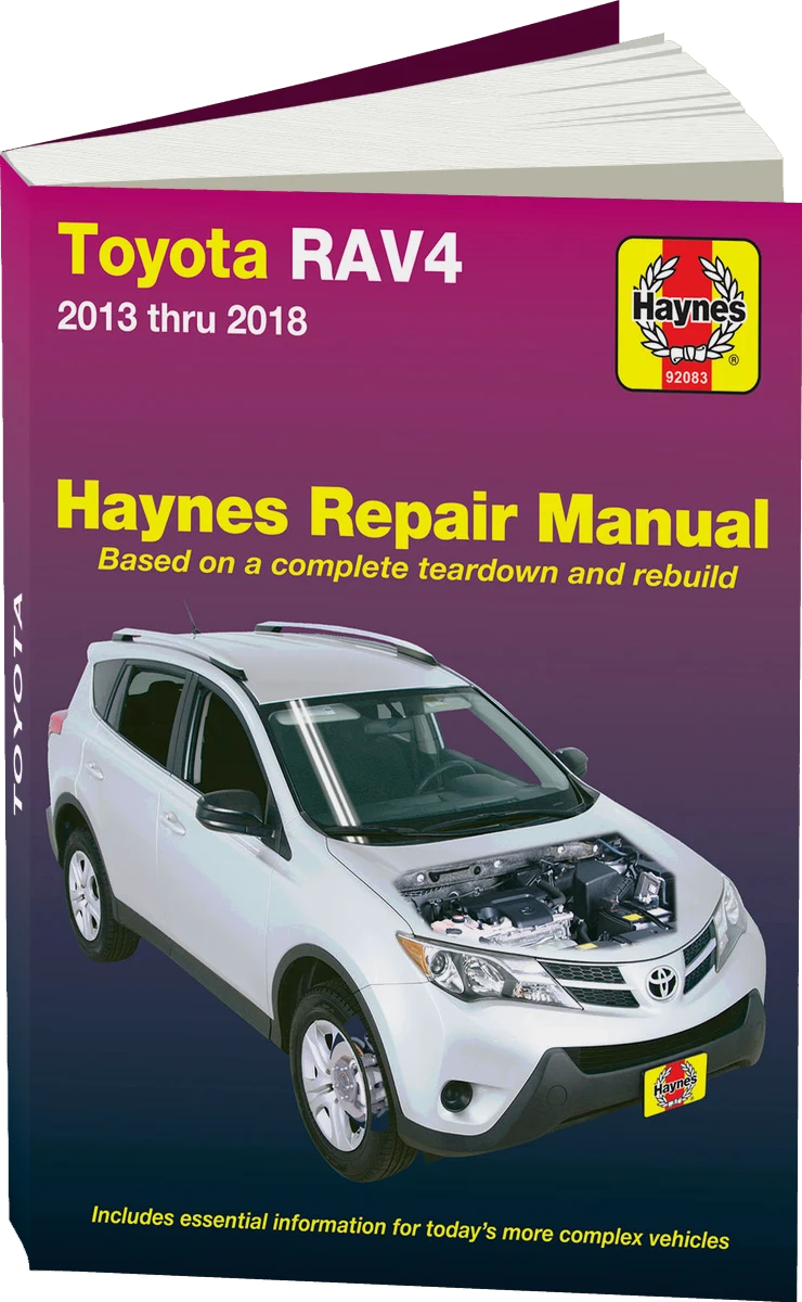 Toyota RAV4 (2013-2018) Haynes Repair Manual (USA)
