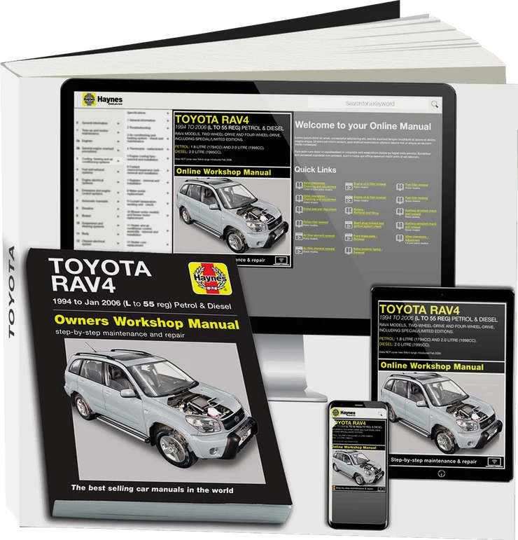 Toyota RAV4 Petrol & Diesel (1994-Jan 2006) Haynes Repair Manual