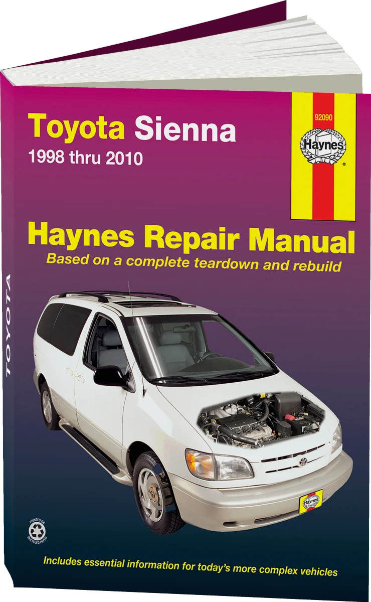 Toyota Sienna (1998-2010) Haynes Repair Manual (USA)