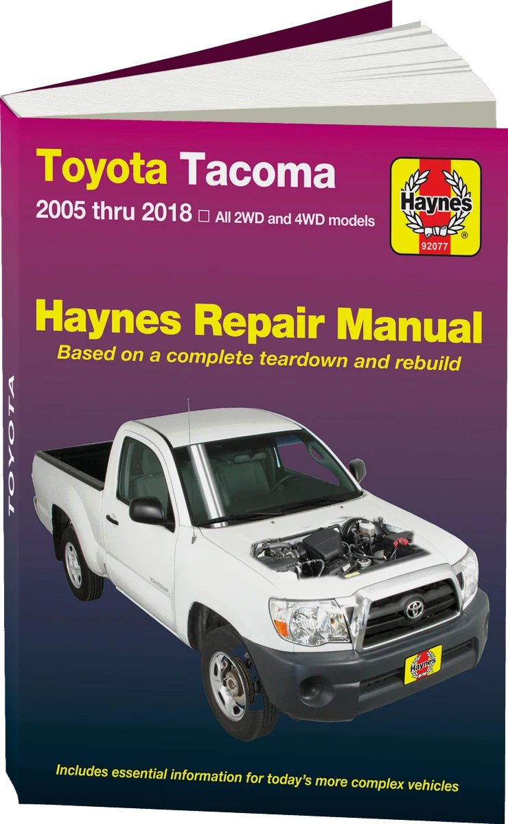 Toyota Tacoma (2005-2018) Haynes Repair Manual (USA)