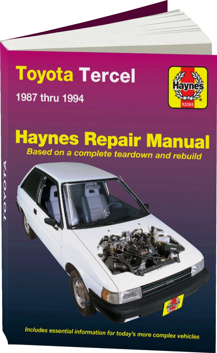 Toyota Tercel (87-94) (excludes FWDs & station wagons) Haynes Repair Manual