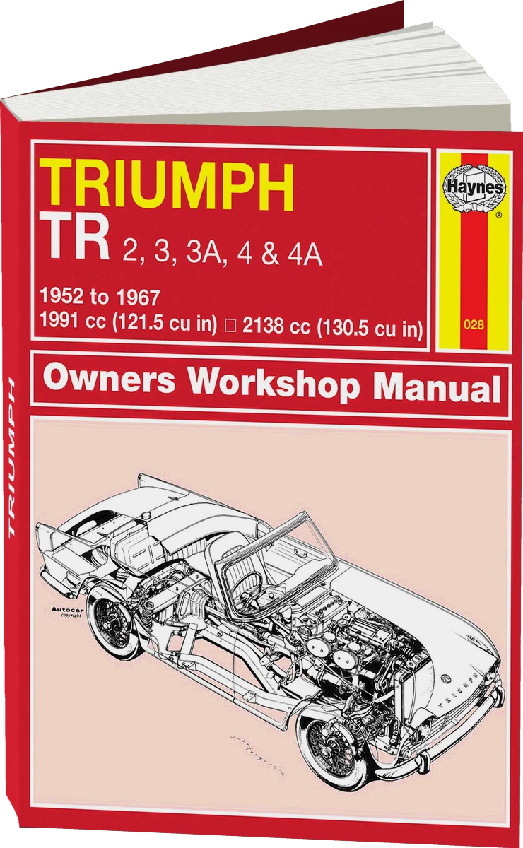 Triumph TR2, TR3, TR3A, TR4 & TR4A (1952-1967) Haynes Repair Manual