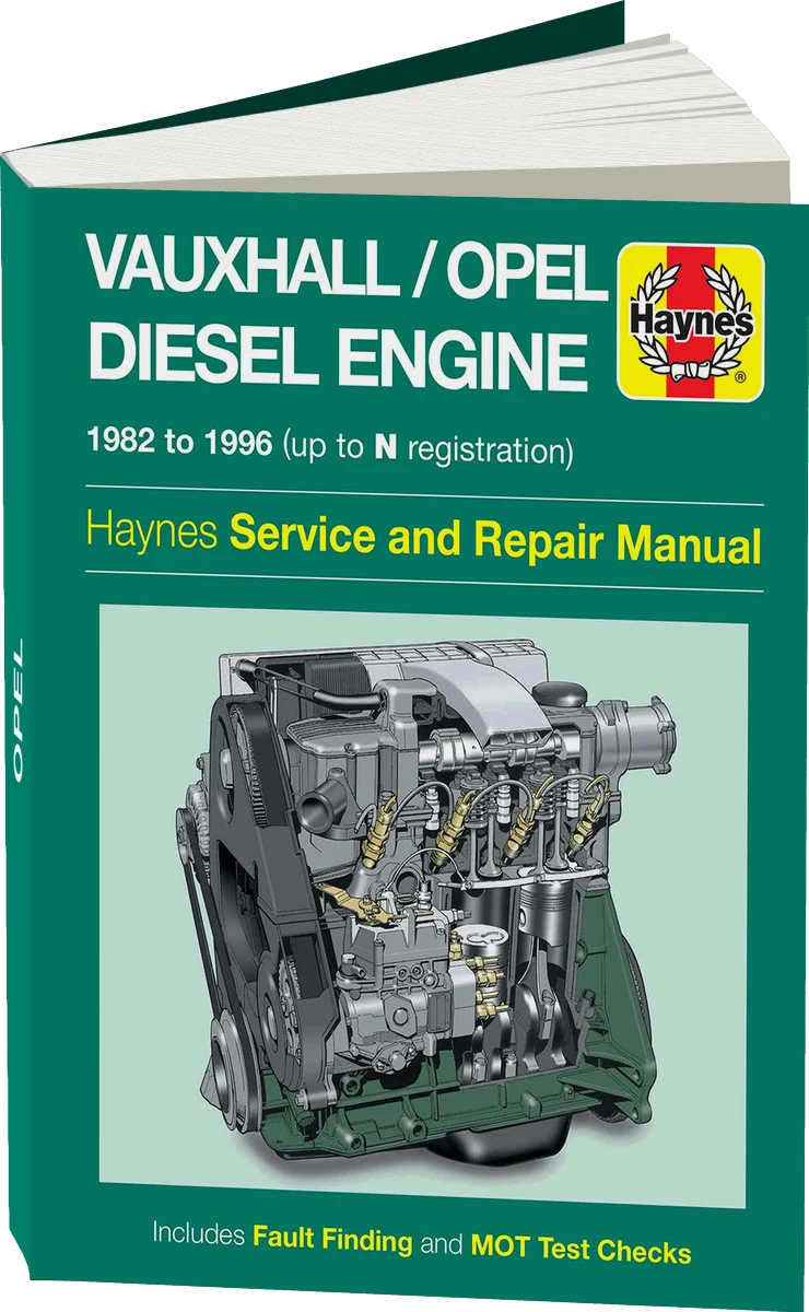 Vauxhall/Opel 1.5, 1.6 & 1.7 litre Diesel Engine (1982-1996) Haynes Repair Manual