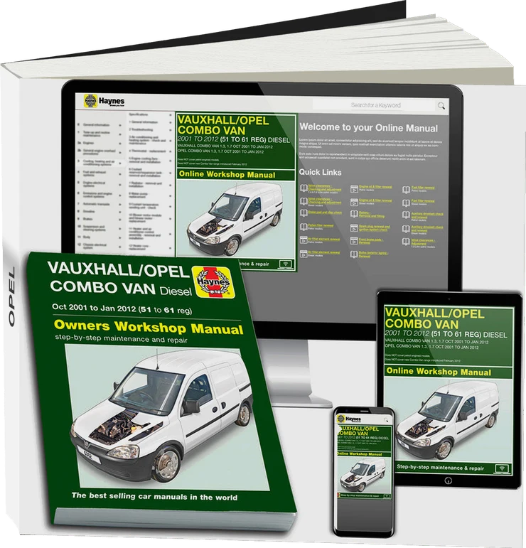 Vauxhall/Opel Combo Diesel Van (Oct 2001-Jan 2012) 51 to 61 Haynes Repair Manual