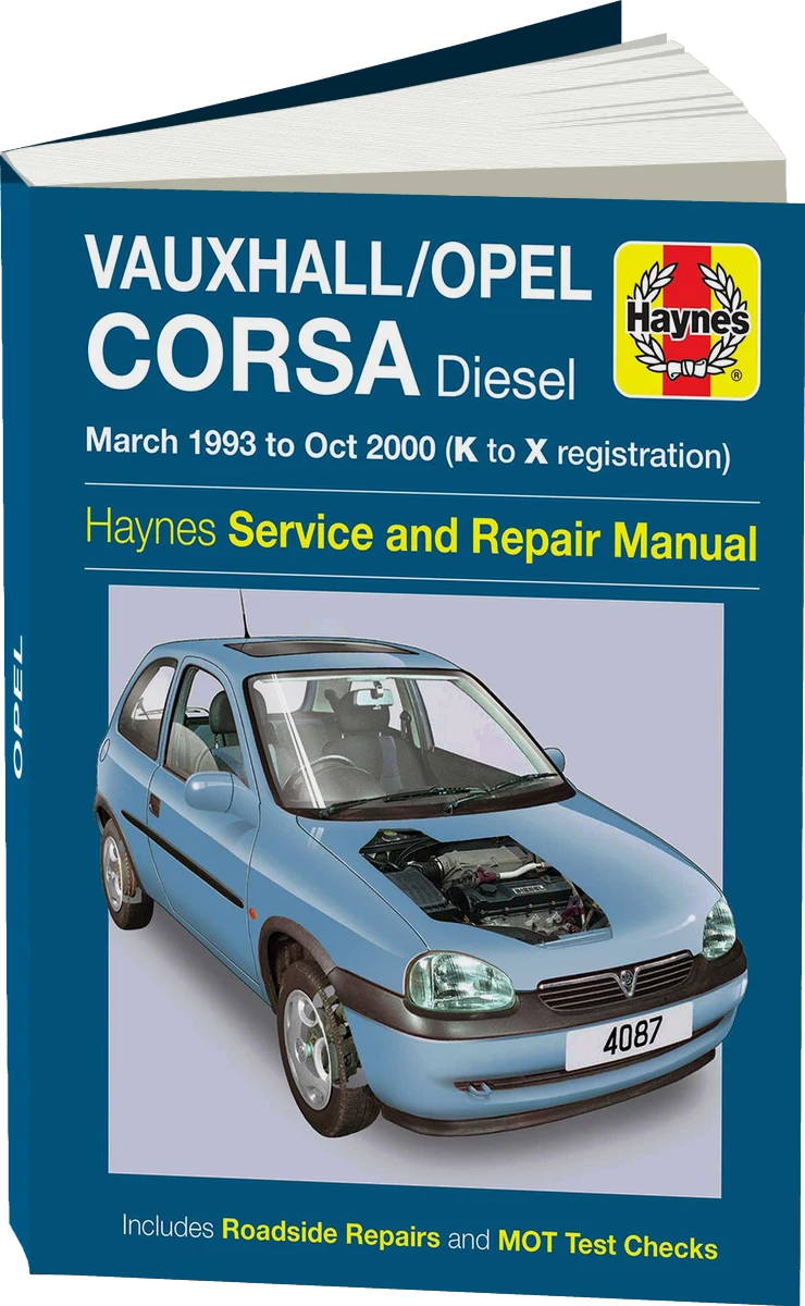 Vauxhall/Opel Corsa Diesel (Mar 1993-Oct 2000) Haynes Repair Manual