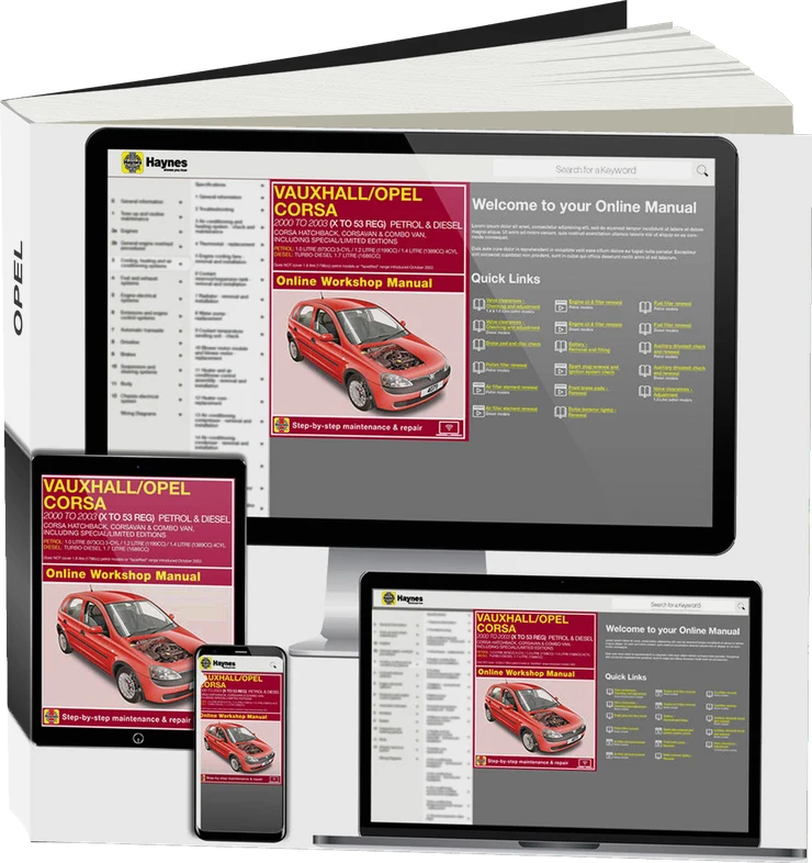 Vauxhall/Opel Corsa Petrol & Diesel (2000-2003) Haynes Online Manual
