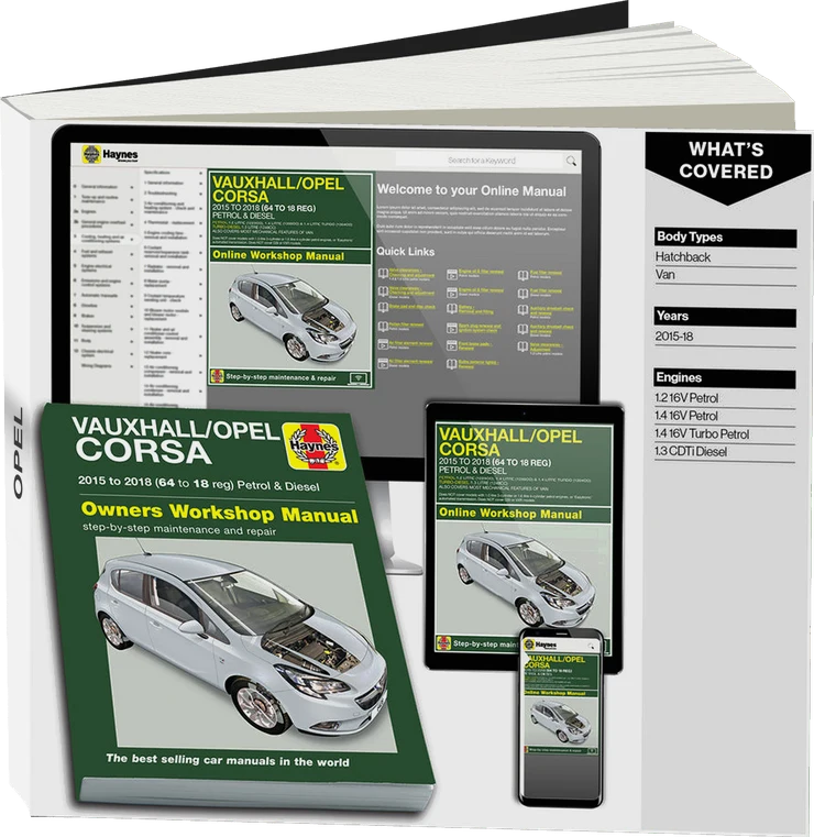 Vauxhall/Opel Corsa Petrol & Diesel (2015-2018) 64 to 18 Haynes Repair Manual