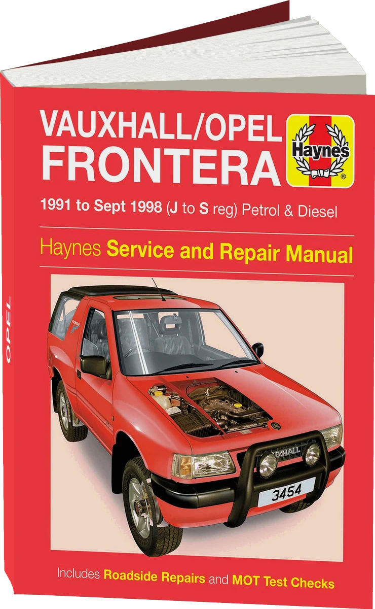 Vauxhall/Opel Frontera Petrol & Diesel (1991-Sept 1998) Haynes Repair Manual