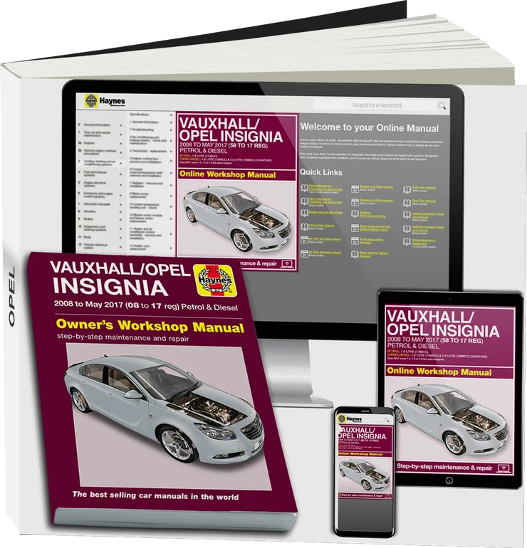 Vauxhall/Opel Insignia Petrol & Diesel (2008-2017) Haynes Repair Manual