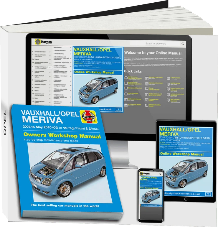 Vauxhall/Opel Meriva Petrol & Diesel (2003-May 2010) Haynes Repair Manual