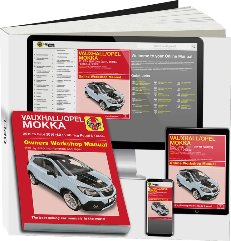 Vauxhall/Opel Mokka Petrol & Diesel (2012-Sept 2016) 62 to 66 Haynes Repair Manual