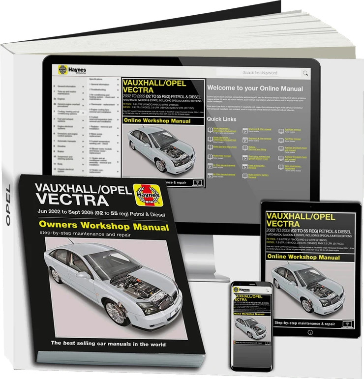 Vauxhall/Opel Vectra Petrol & Diesel (June 2002-Sept 2005) Haynes Repair Manual
