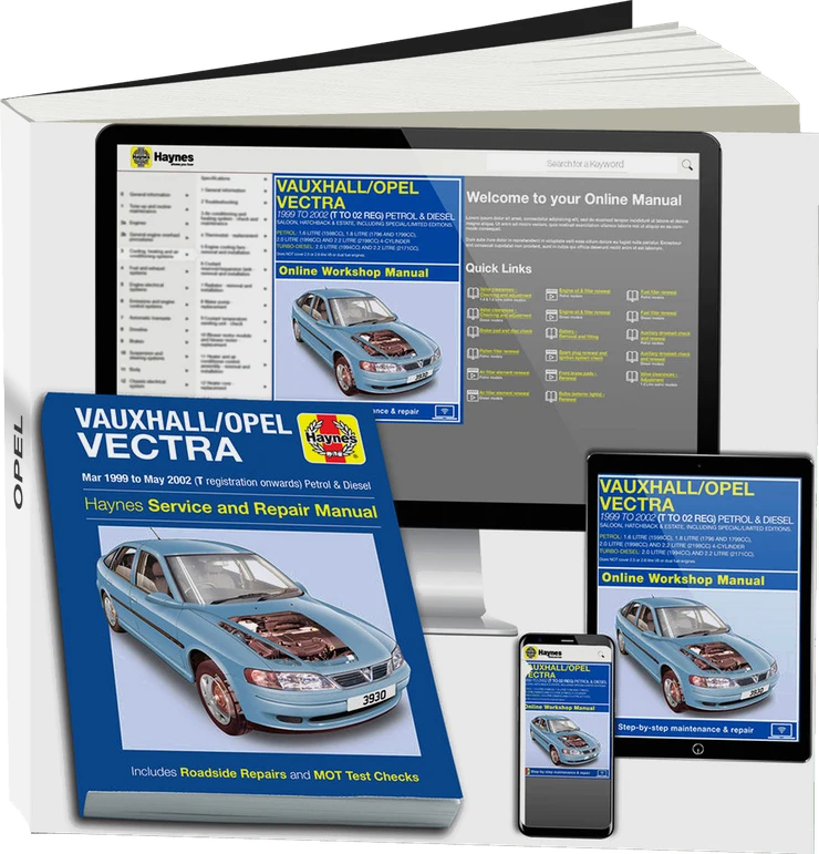 Vauxhall/Opel Vectra Petrol & Diesel (Mar 1999-May 2002) Haynes Repair Manual