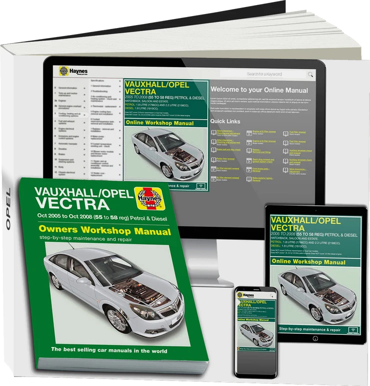 Vauxhall/Opel Vectra Petrol & Diesel (Oct 2005-Oct 2008) Haynes Repair Manual