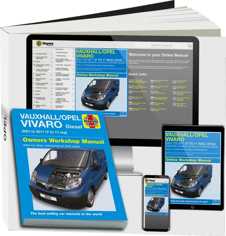 Vauxhall/Opel Vivaro Diesel (2001-2011) Haynes Repair Manual