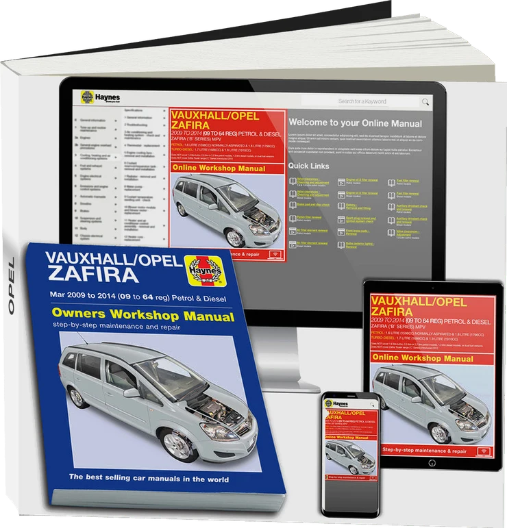 Vauxhall/Opel Zafira (Mar 2009-2014) 09 to 64 Haynes Repair Manual