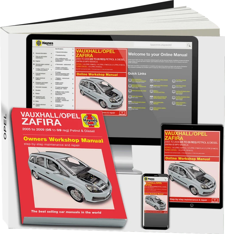 Vauxhall/Opel Zafira Petrol & Diesel (2005-2009) Haynes Repair Manual