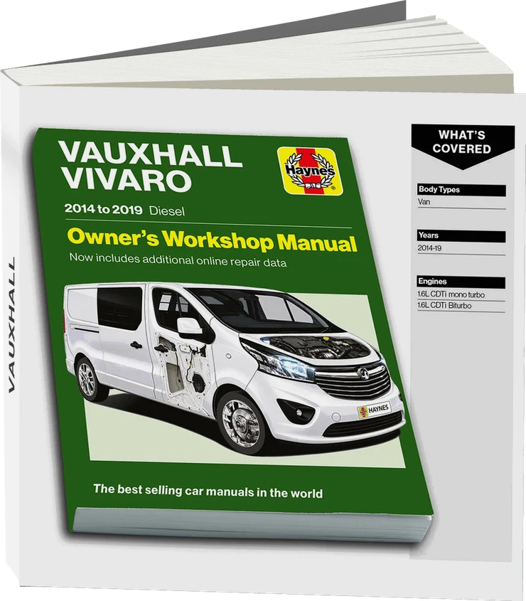 Vauxhall Vivaro (2014 - 2019) Haynes Repair Manual