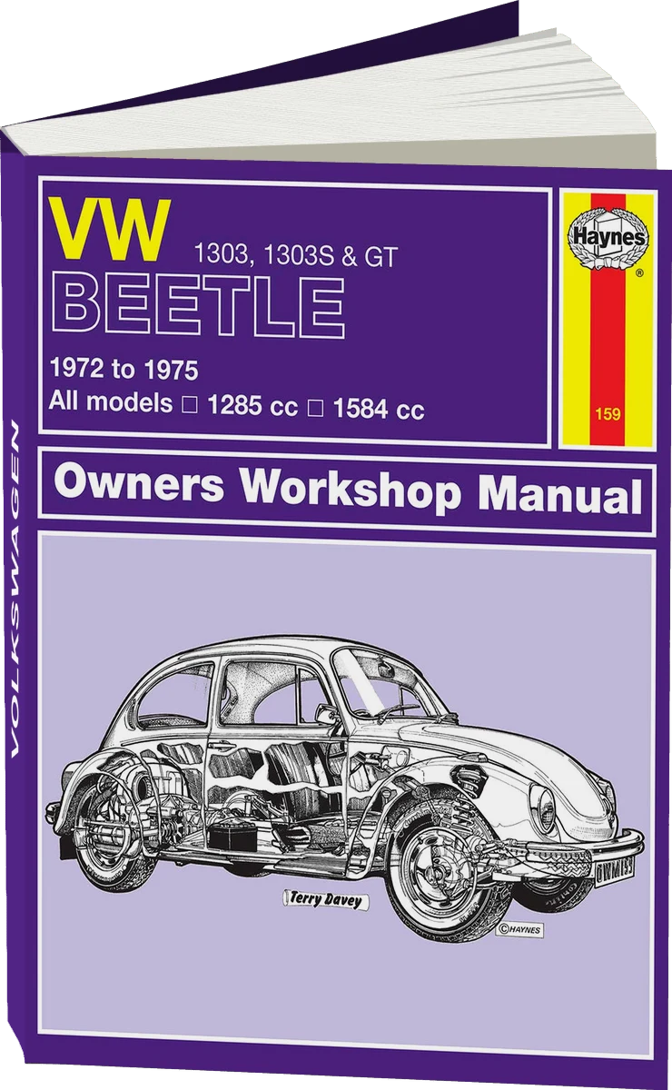 Volkswagen Beetle 1303, 1303S & GT (1972-1975) Haynes Repair Manual