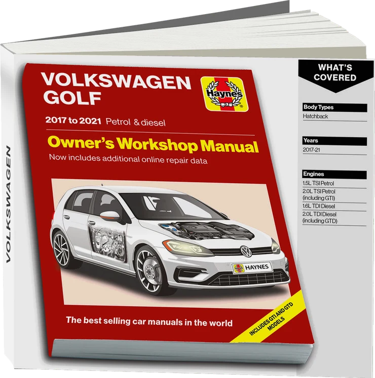 Volkswagen Golf (2017 - 2021) Haynes Repair Manual