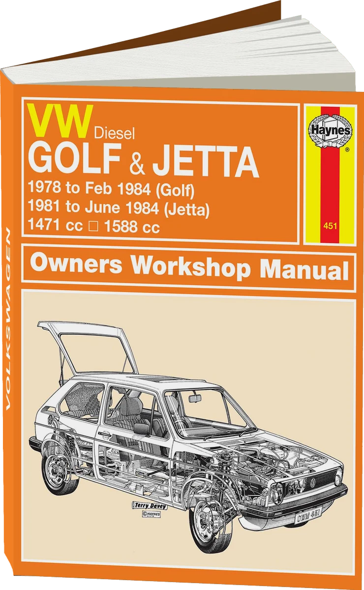 Volkswagen Golf & Jetta Mk 1 Diesel (1978-1984) Haynes Repair Manual
