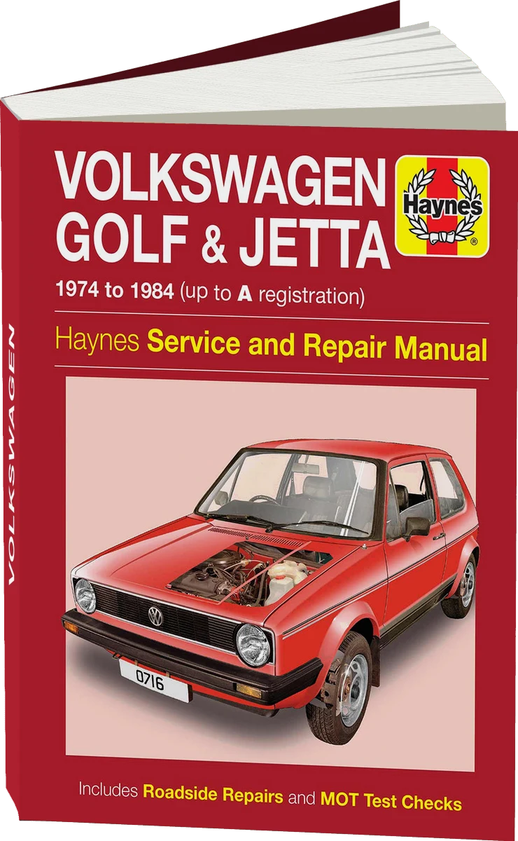 Volkswagen Golf & Jetta Mk 1 Petrol 1.1 & 1.3 (1974-1984) Haynes Repair Manual
