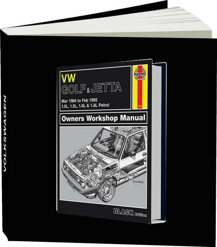 Volkswagen Golf & Jetta Mk 2 Petrol (Mar 1984-Feb 1992) Haynes Repair Manual - Premium Hardback Edition