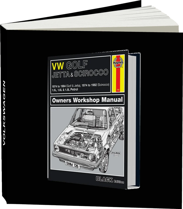 Volkswagen Golf, Jetta & Scirocco Mk 1 Petrol 1.5, 1.6 & 1.8 (1974-1984) Haynes Repair Manual - Premium Hardback Edition
