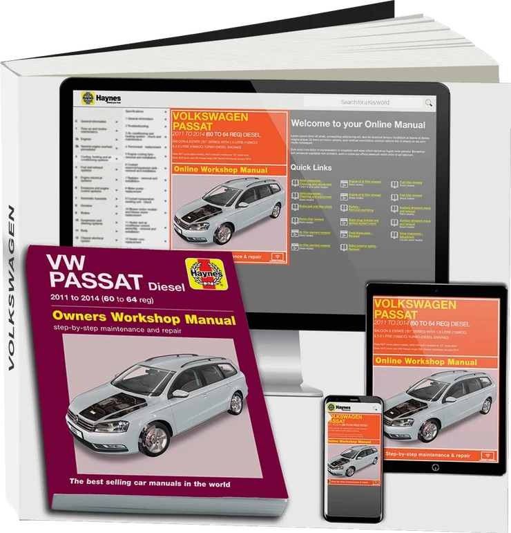 Volkswagen Passat Diesel (2011-2014) 60 to 64 Haynes Repair Manual