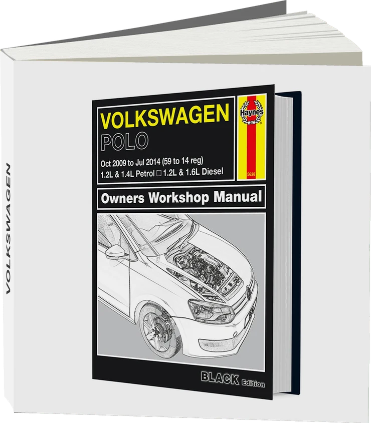 Volkswagen Polo (2009-2014) Haynes Repair Manual - Premium Hardback Black Edition
