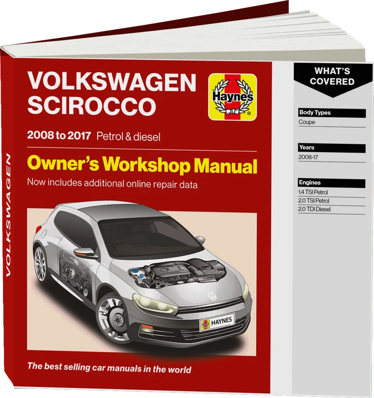 Volkswagen Scirocco (2008 - 2017) Haynes Repair Manual