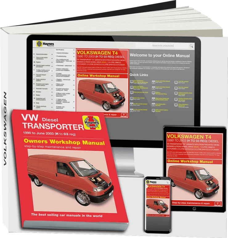 Volkswagen T4 Transporter Diesel (1990-June 2003) Haynes Repair Manual