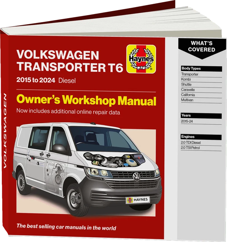 Volkswagen Transporter T6 (2015-2024) Diesel Haynes Repair Manual
