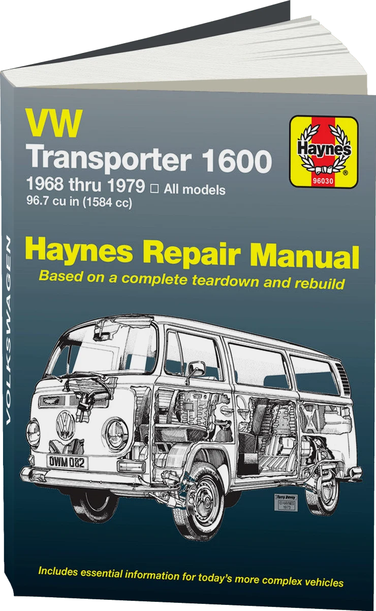 Volkswagen 1600 Baywindow Transporter 1584cc (1968-1979) Haynes Repair Manual