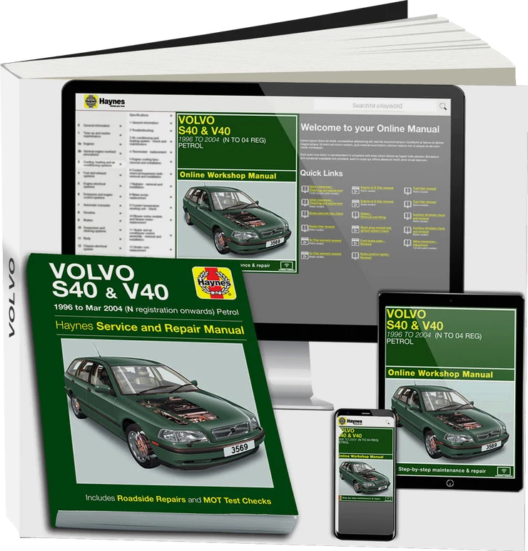 Volvo S40 & V40 Petrol (1996-Mar 2004) Haynes Repair Manual