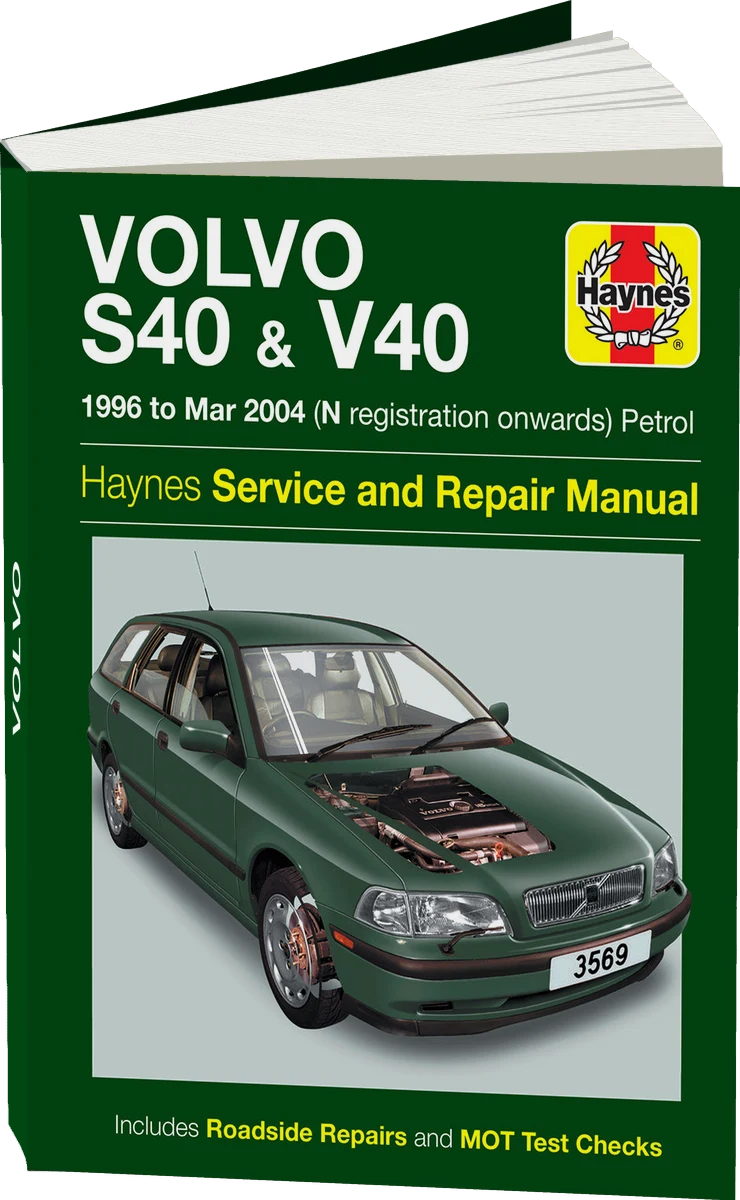 Volvo S40 & V40 Petrol (96 - Mar 04) Haynes Repair Manual