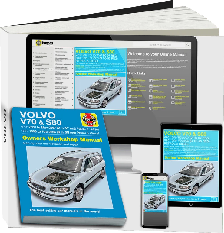 Volvo V70 / S80 Petrol & Diesel (1998-2007) Haynes Repair Manual