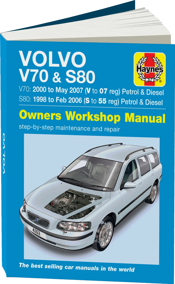 Volvo V70 / S80 Petrol & Diesel (98 - 07) Haynes Repair Manual