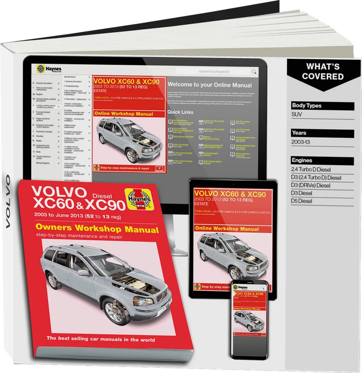 Volvo XC60 & XC90 Diesel (2003-2013) Haynes Repair Manual