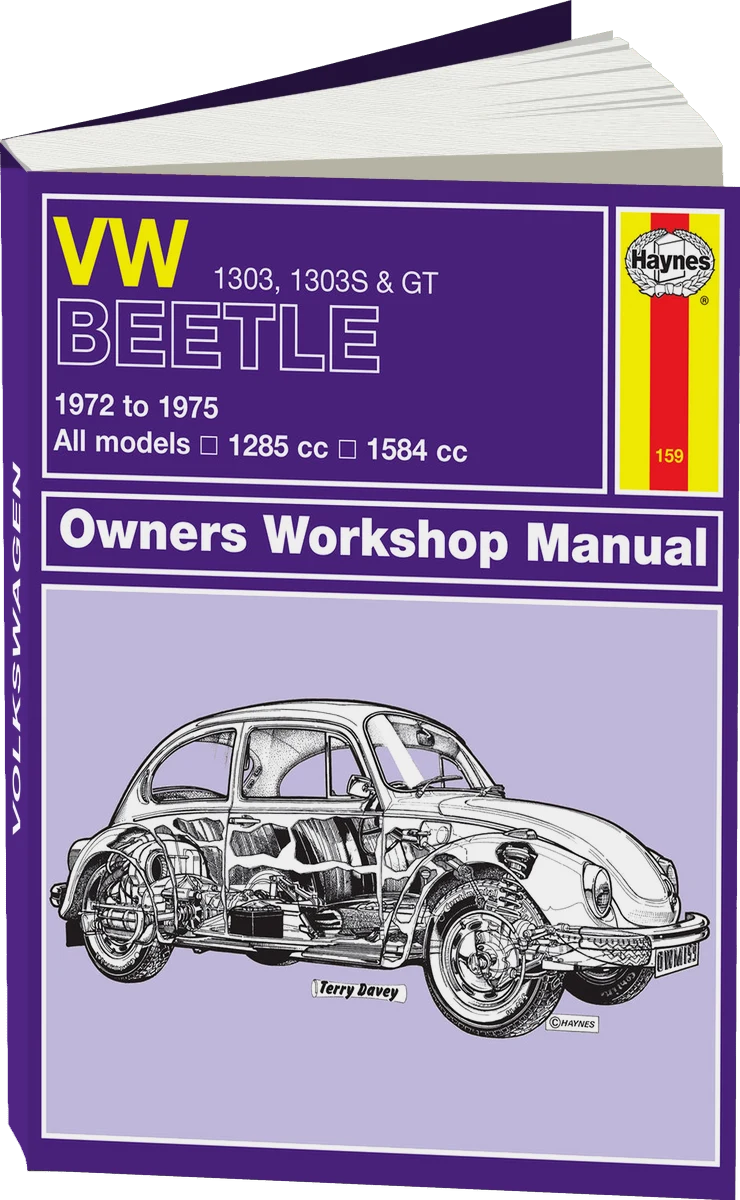VW Beetle 1303, 1303S & GT (72 - 75) Haynes Repair Manual