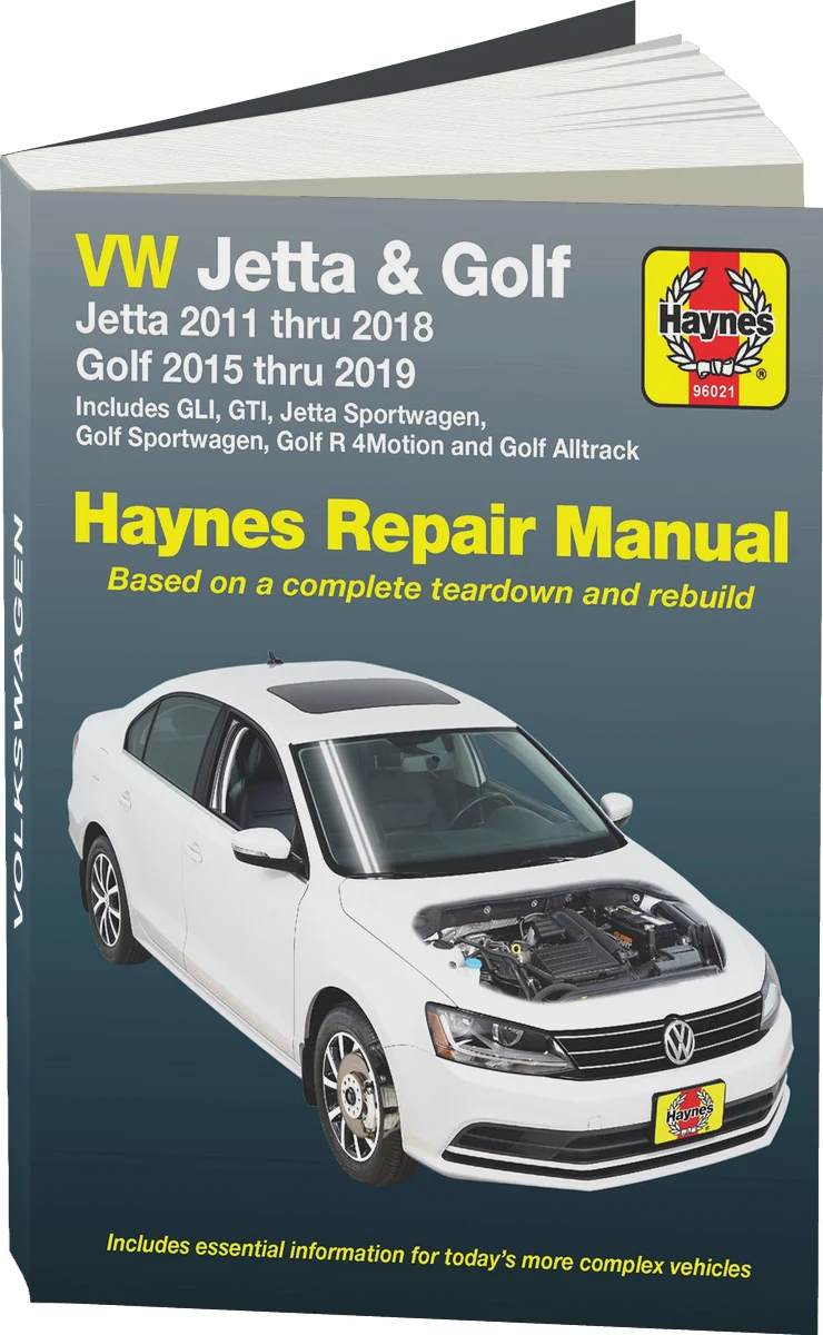 VW Jetta 2011-2018 and VW Golf 2015-2019 Haynes Repair Manual