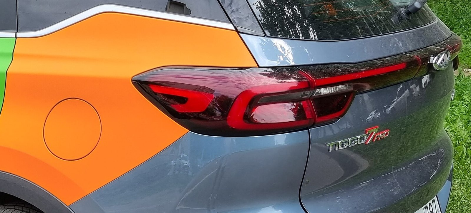 Tiggo 7 Pro badge on the tailgate